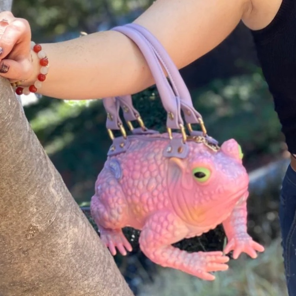 NEW Purple Official Windy Willow Frog Toad Purse Handbag Clutch - Picture 13 of 14
